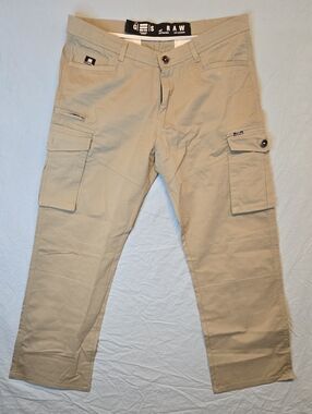 G-Star Raw Tan Multi Pocket Straight Leg Baggy Fit Cargo Pants